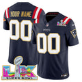 NFL New England Super Bowl LX Gold Trim Vapor Limited Jersey