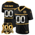 NFL New York ‘Century Red’ 100th Season Commemorative Gold Vapor Jersey