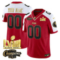 NFL NFC West Champions & Super Bowl LVIII Gold Patch Vapor Jersey V2