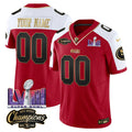 NFL NFC West Champions & Super Bowl LVIII Patch Vapor Jersey V2