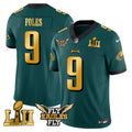 NFL Nick Foles Philadelphia Gold Trim Super Bowl Jersey - Gold Trim