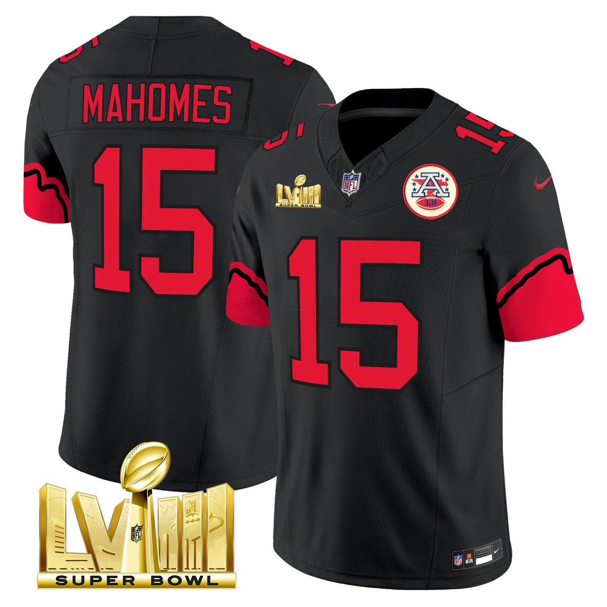 NFL Patrick Mahomes Super Bowl LVIII Vapor Limited Jersey