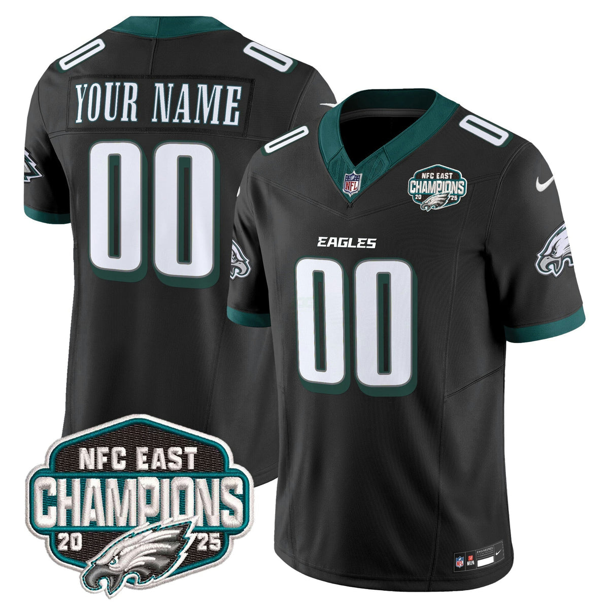 NFL Philadelphia 2025 NFC East Division Champions Vapor Limited Jersey