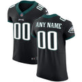 NFL Philadelphia Custom Vapor Elite Black Jersey - Black