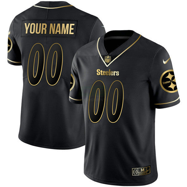 Jersey NFL Black Gold Custom Name and Number