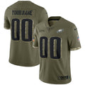 Jersey NFL Philadelphia Eagles Salute To Service Custom Name and Number - Salute To Service