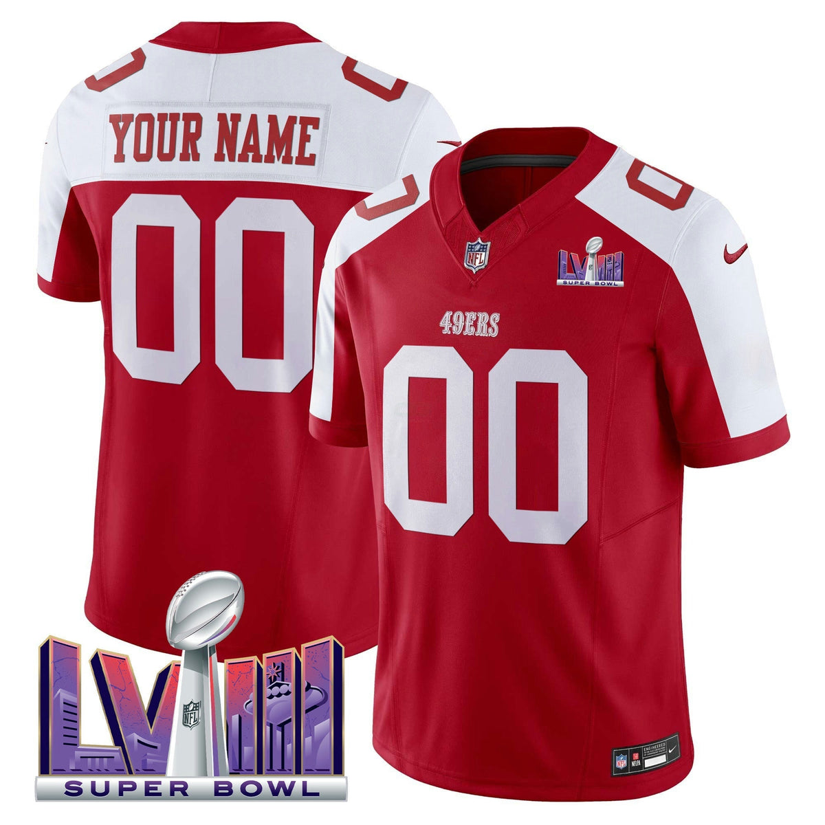 NFL Super Bowl LVIII Patch Vapor Limited Jersey