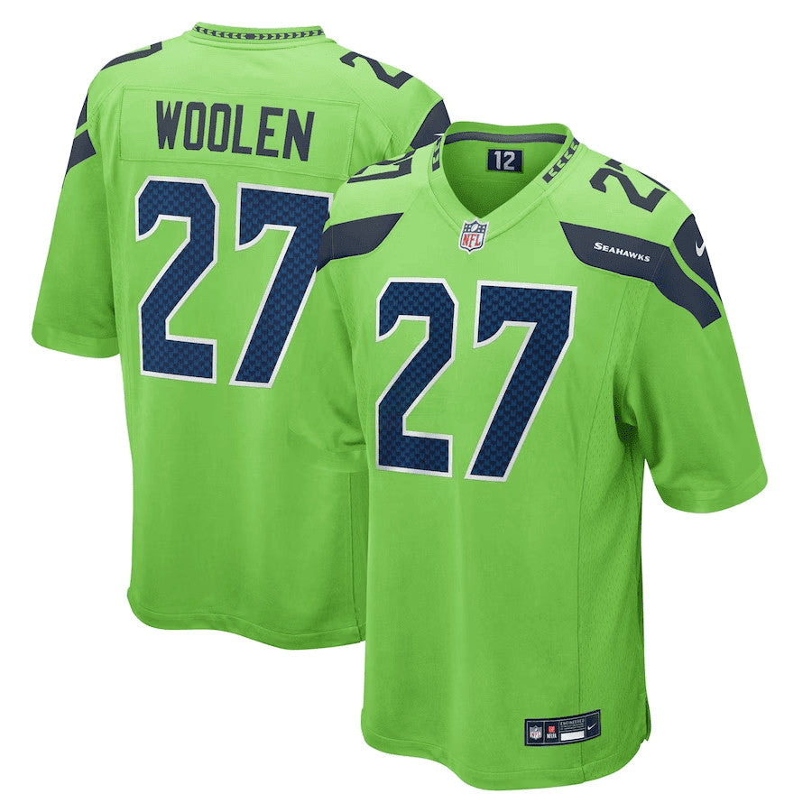 NFL Tariq Woolen Seattle Neon Green Jersey - Neon Green