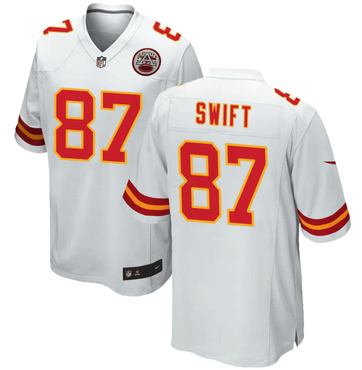 NFL Taylor Swift Kansas City White Jersey - White