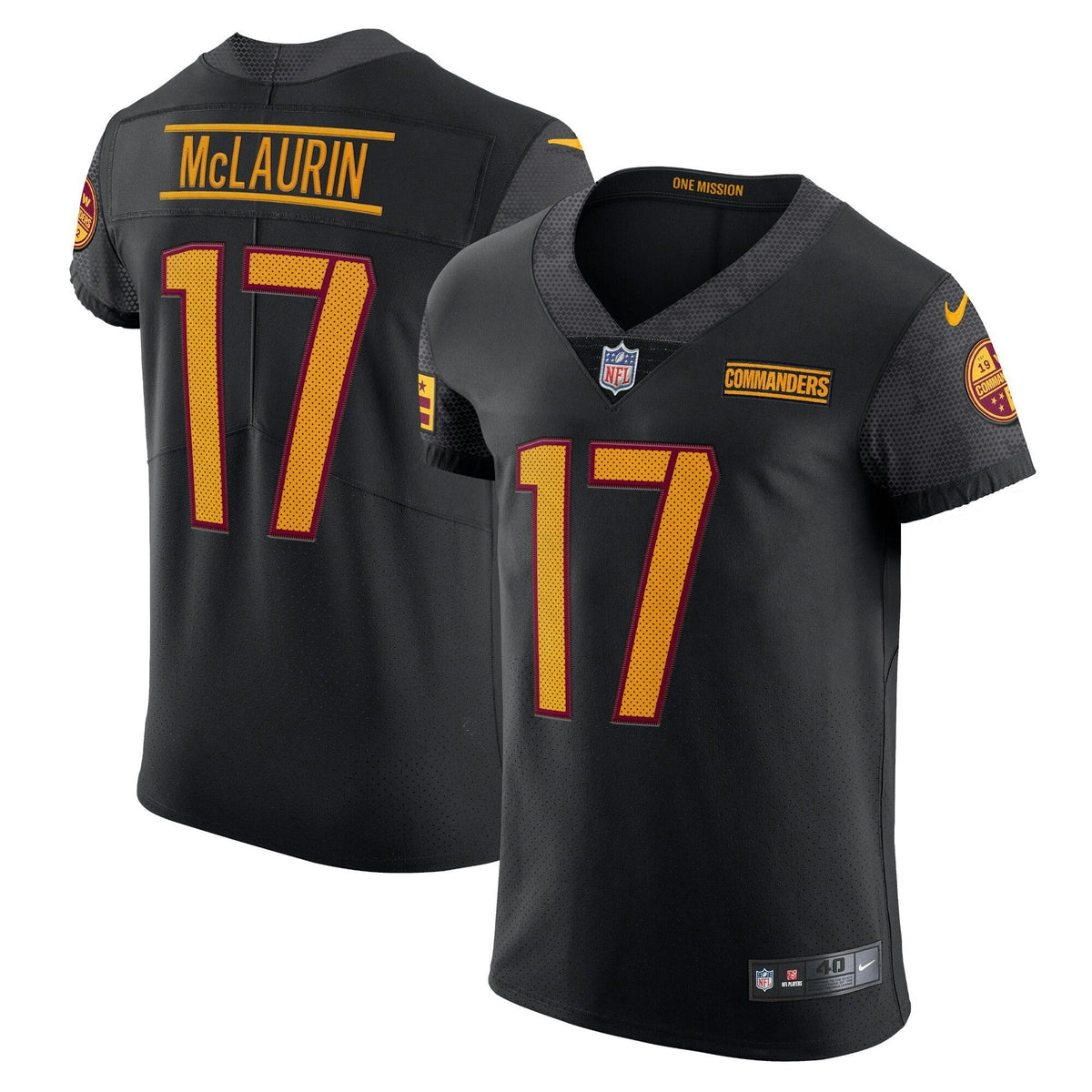 NFL Terry McLaurin Washington Black Vapor Elite Jersey