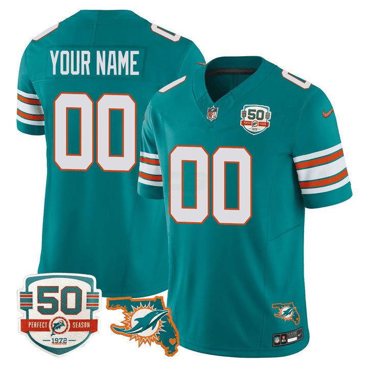 NFL Throwback 50th Perfect Season & Florida Patch Vapor Jersey