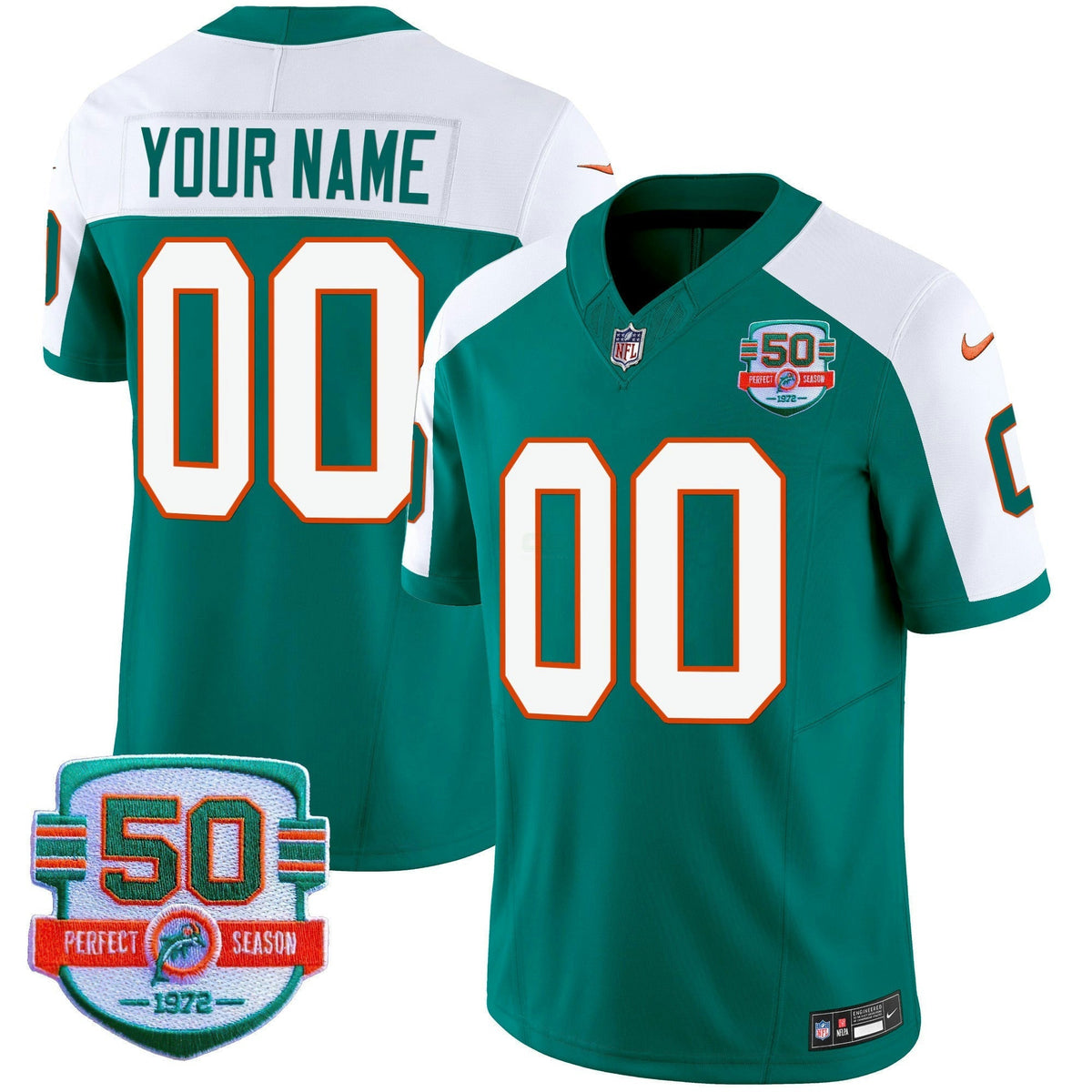 NFL Miami Dolphins Throwback Vapor Jersey