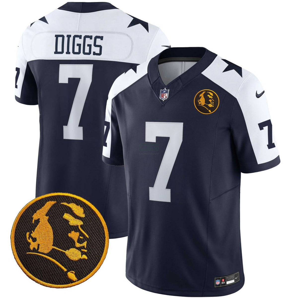 NFL Trevon Diggs Dallas John Madden Patch Jersey - Trevon Diggs