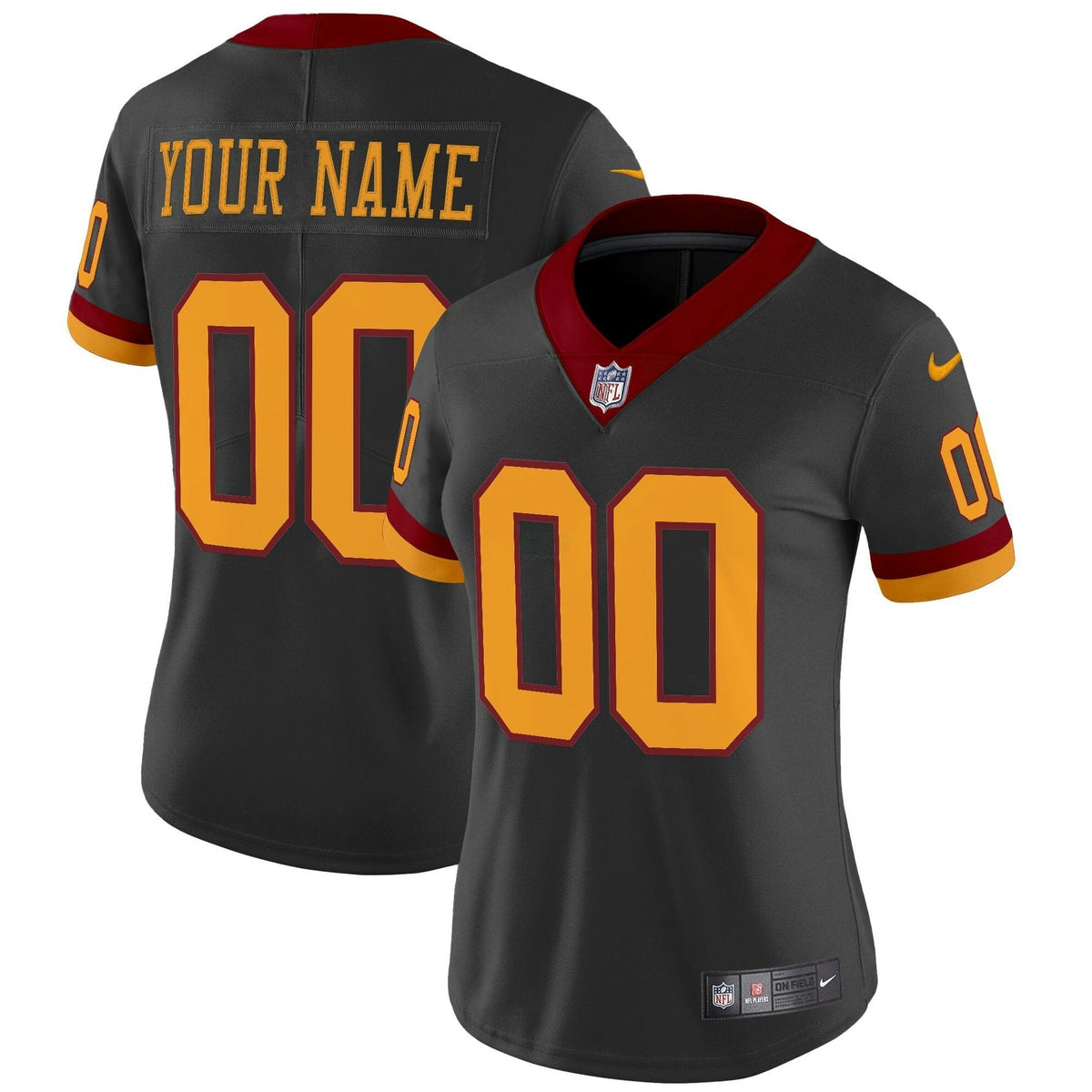 NFL Washington Commanders Washington Redskins Throwback Vapor Limited Jersey - Custom