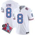 NFL Will Levis Tennessee Oilers Throwback White Jersey - Vapor F.U.S.E Limited
