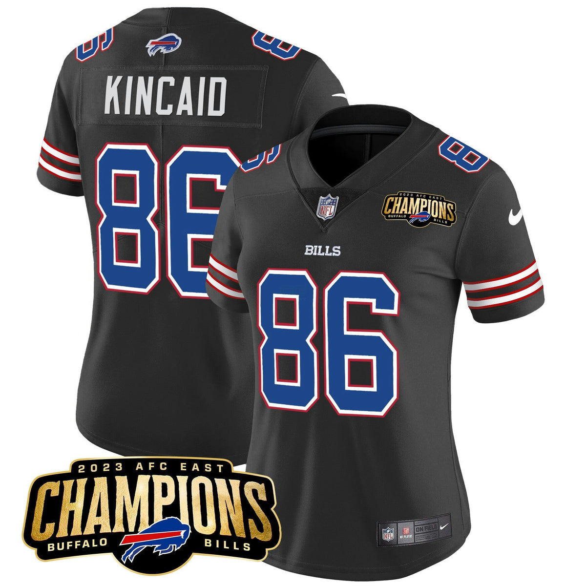 NFL Women’s 2023 AFC East Champions Patch Vapor Jersey