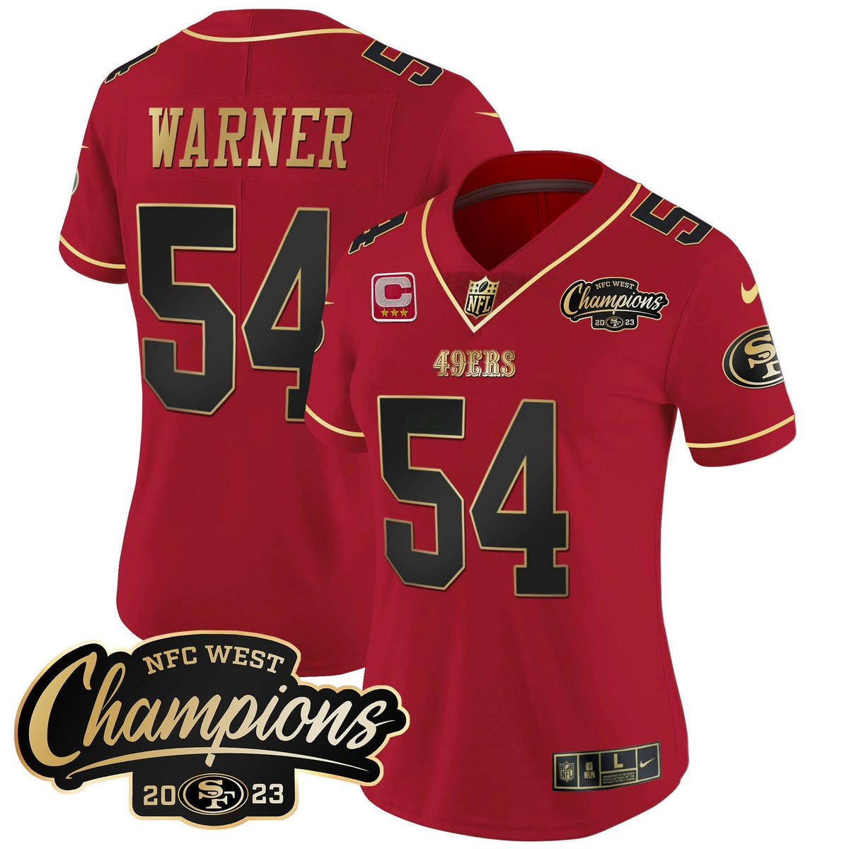 NFL Women’s 2023 NFC West Champions Patch Vapor Jersey