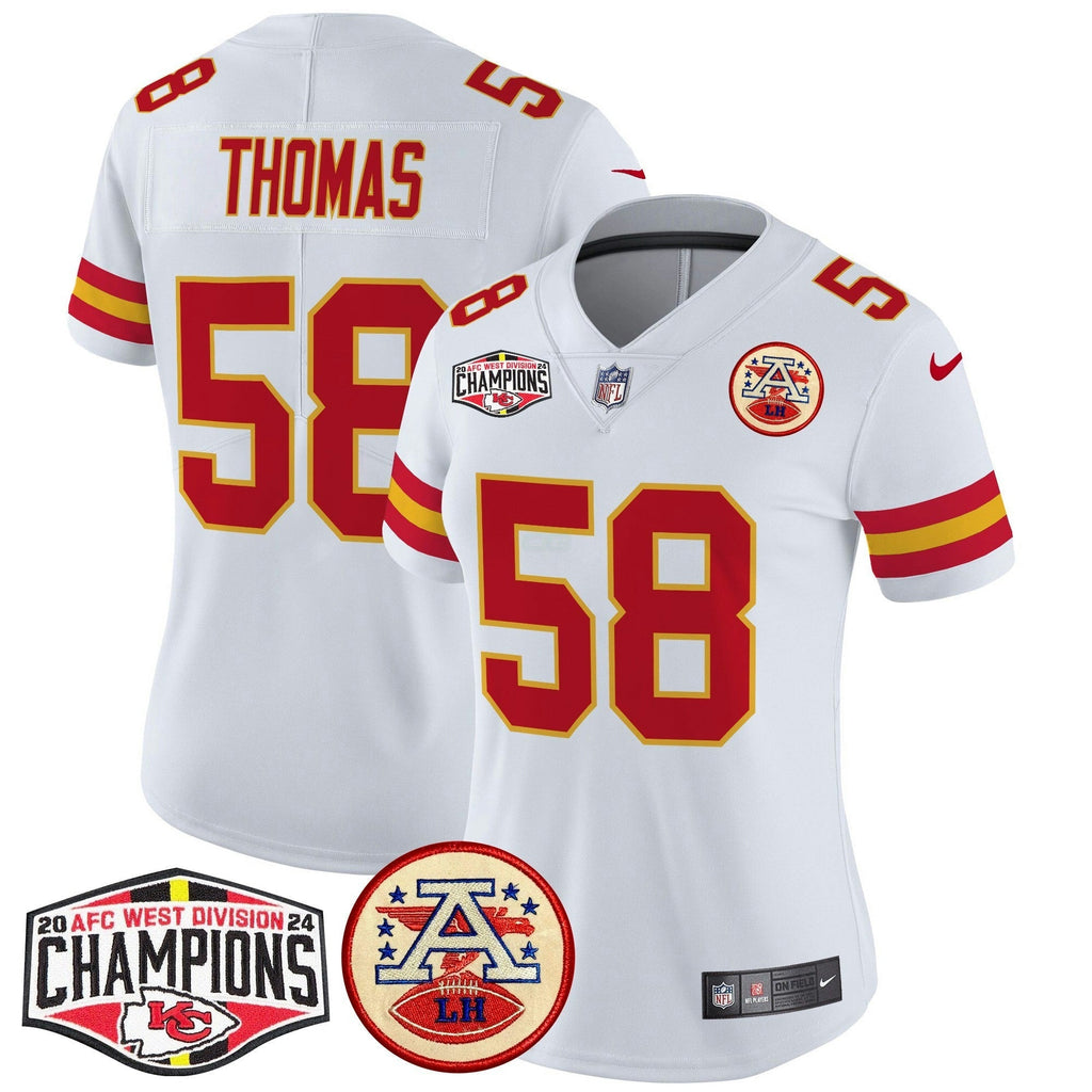 NFL Women’s 2024 AFC West Division Champions Patch Vapor Limited Jersey