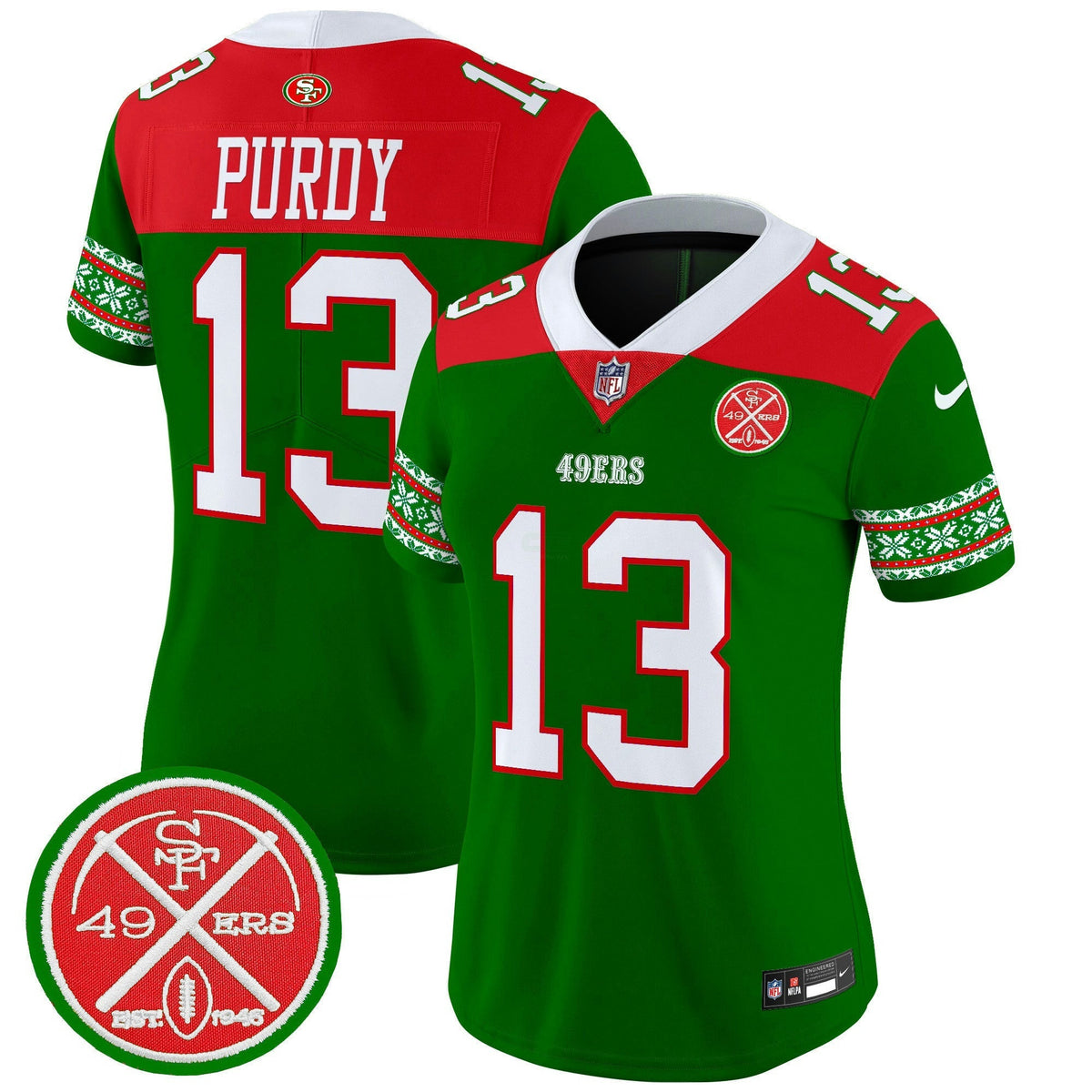 NFL Women’s 2024 Christmas Vapor Limited Jersey