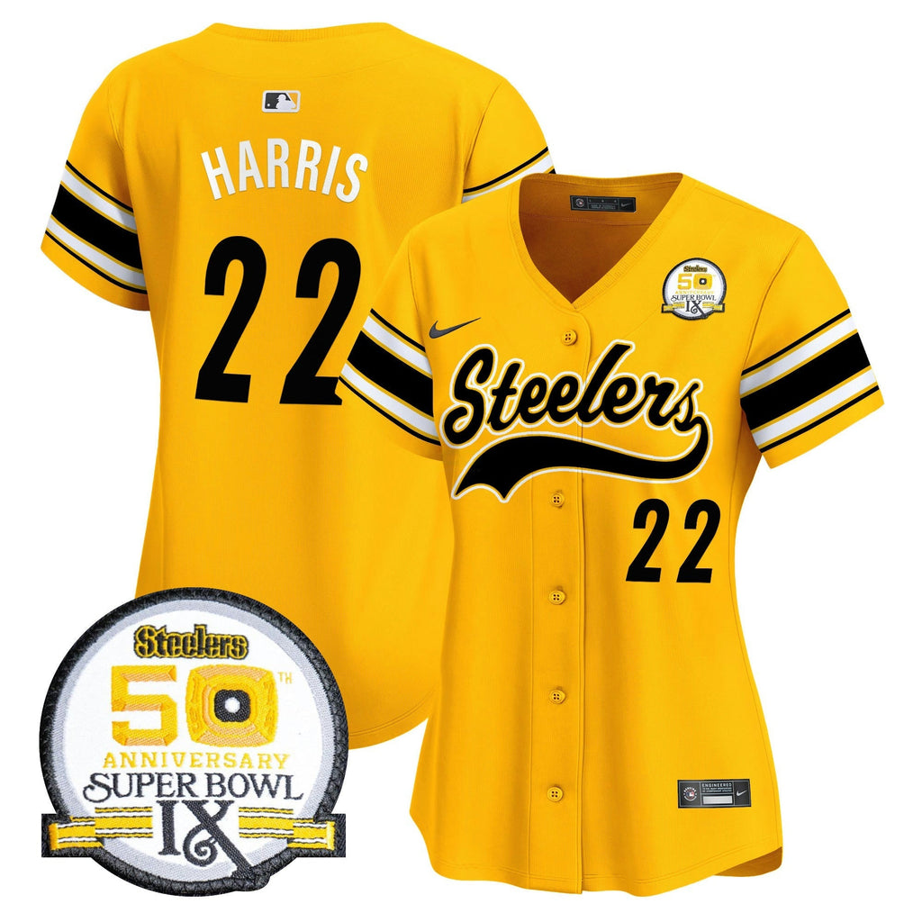 NFL Women’s 50th Anniversary Of Super Bowl IX Patch Vapor Premier Jersey