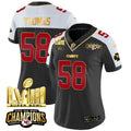 NFL Women’s AFC West Champions & Super Bowl LVIII Gold Patch Vapor Jersey