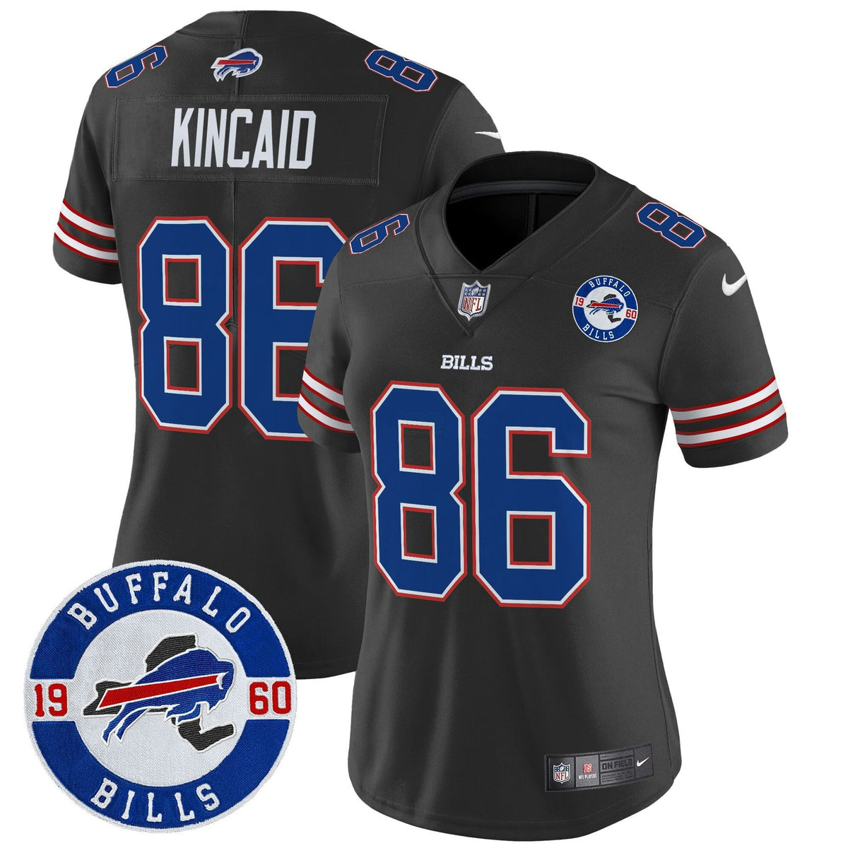 NFL Women’s Buffalo 2024 Vapor Limited Jersey – Est. 1960 Patch