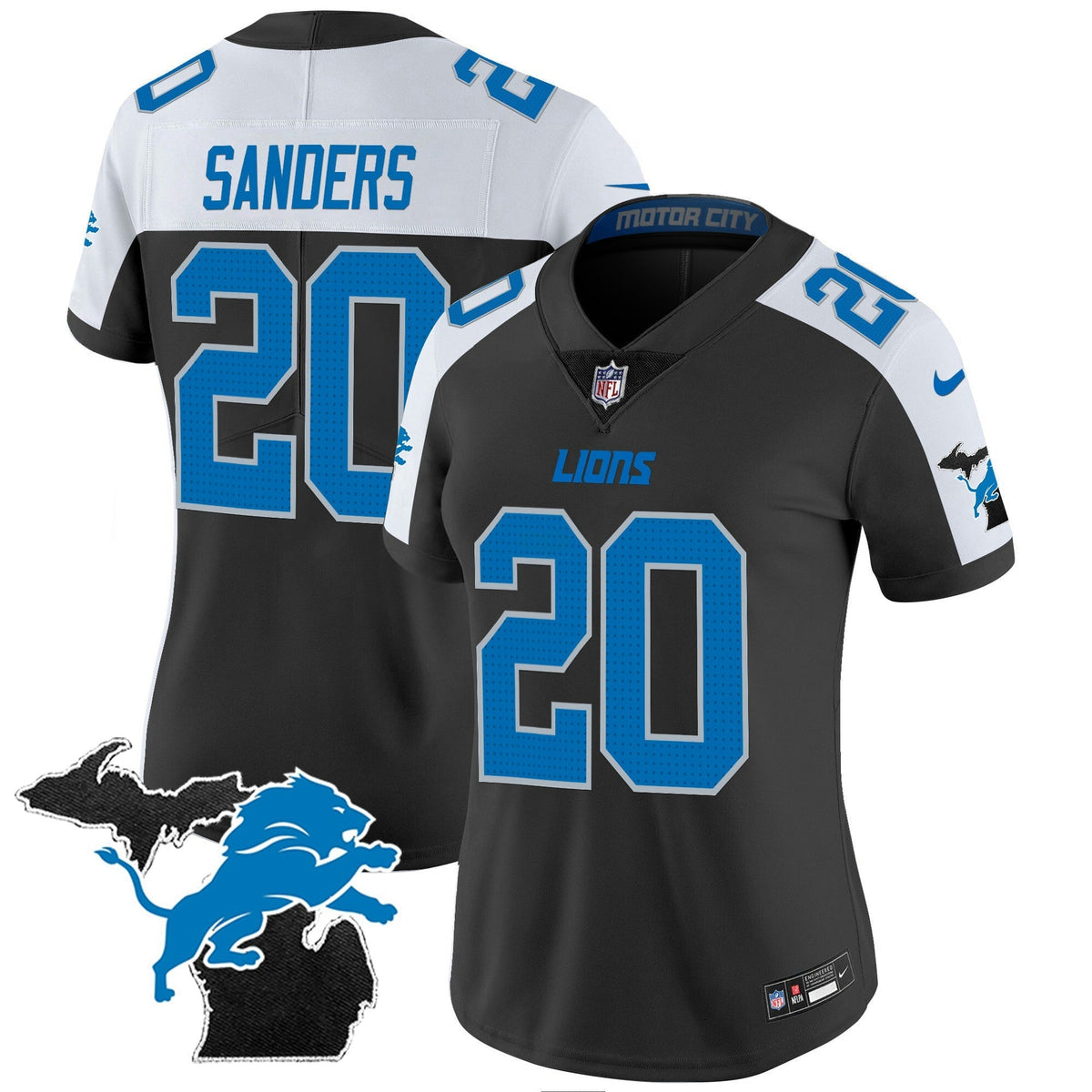 NFL Women’s Detroit 2024 Michigan Patch Vapor Jersey