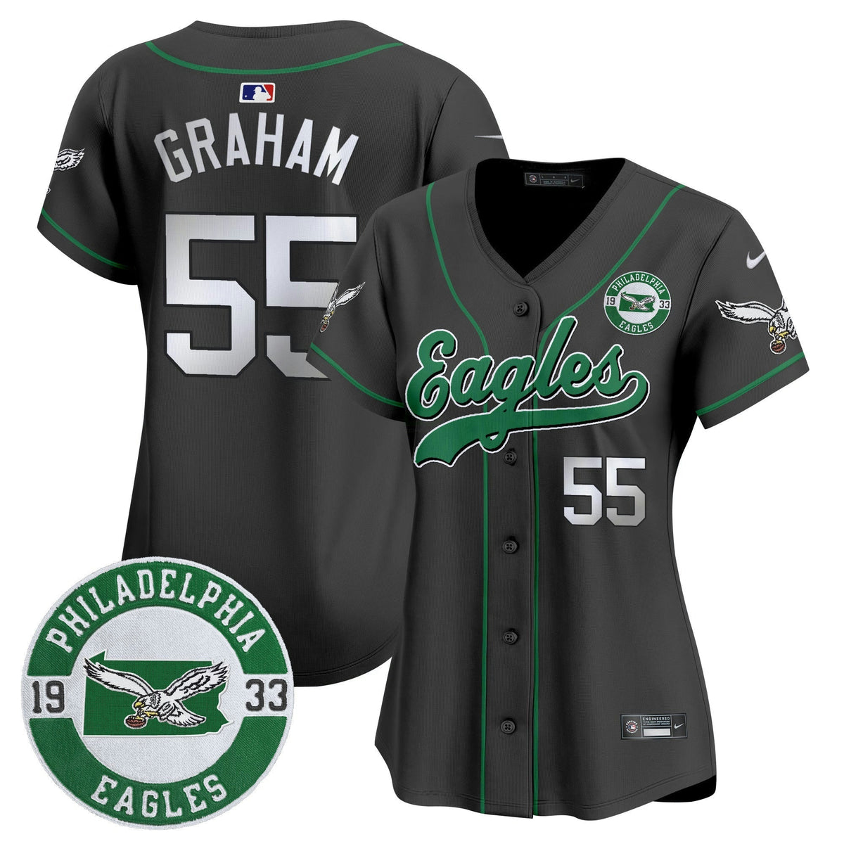 NFL Women’s Est. 1933 Patch Patch Kelly Green Vapor Jersey