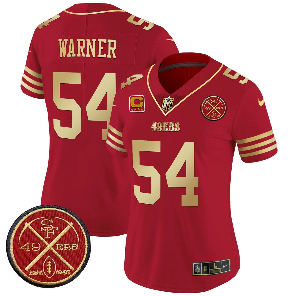 NFL Women’s Est.1946 Patch Vapor Limited Jersey