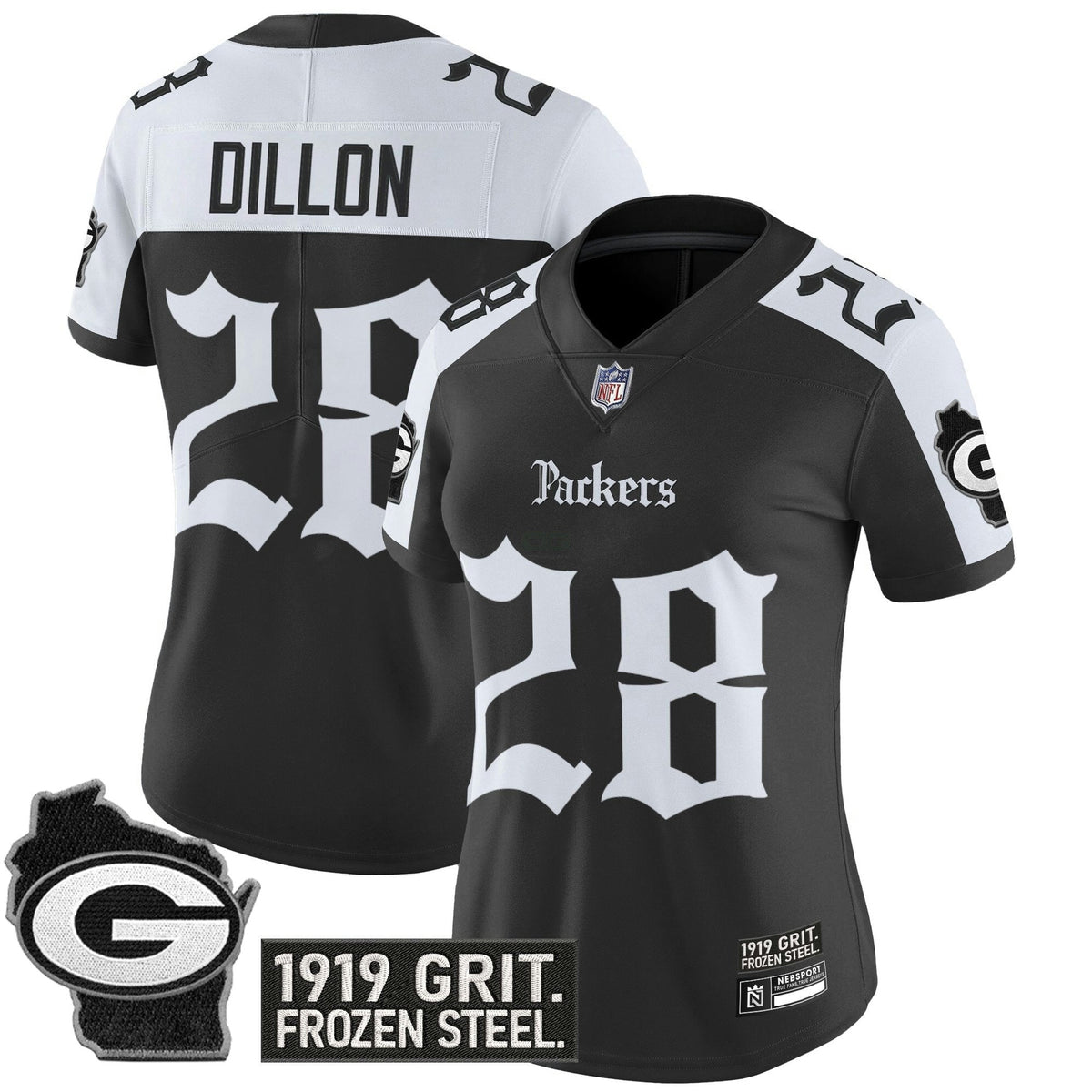 NFL Women’s Green Bay ‘Gothic Frozen Tundra Edition’ Vapor Limited Jersey