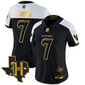 NFL Women’s Houston 2024 Texas Patch Gold Vapor Limited Jersey