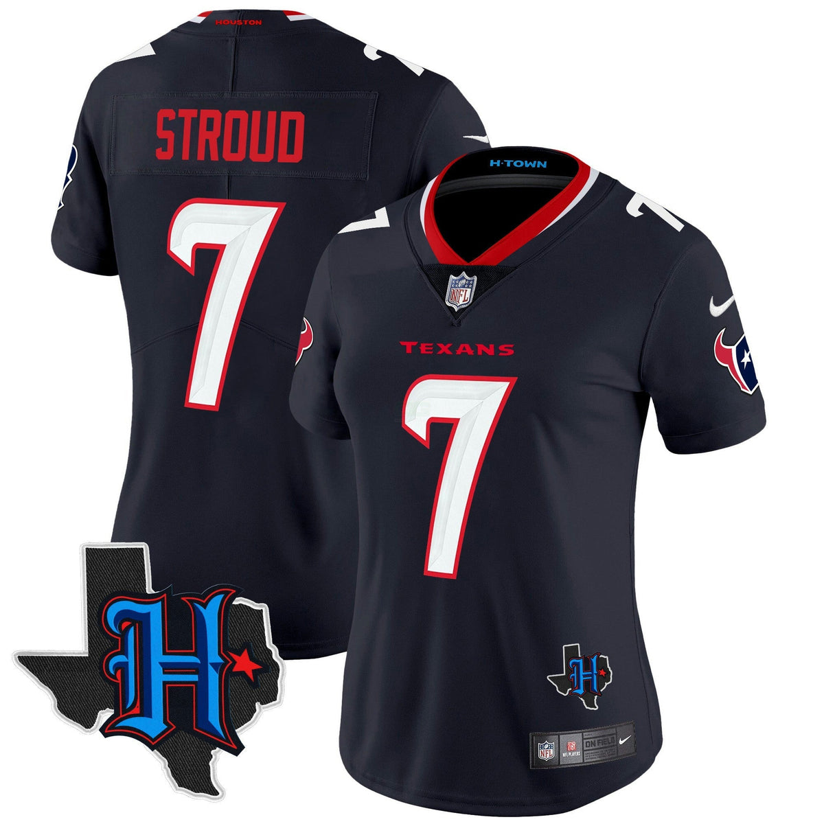 NFL Women’s Houston 2024 Texas Patch Vapor Limited Jersey