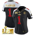 NFL Women’s Jerick McKinnon Super Bowl LVII Vapor Jersey – Black Alternate - Black Alternate