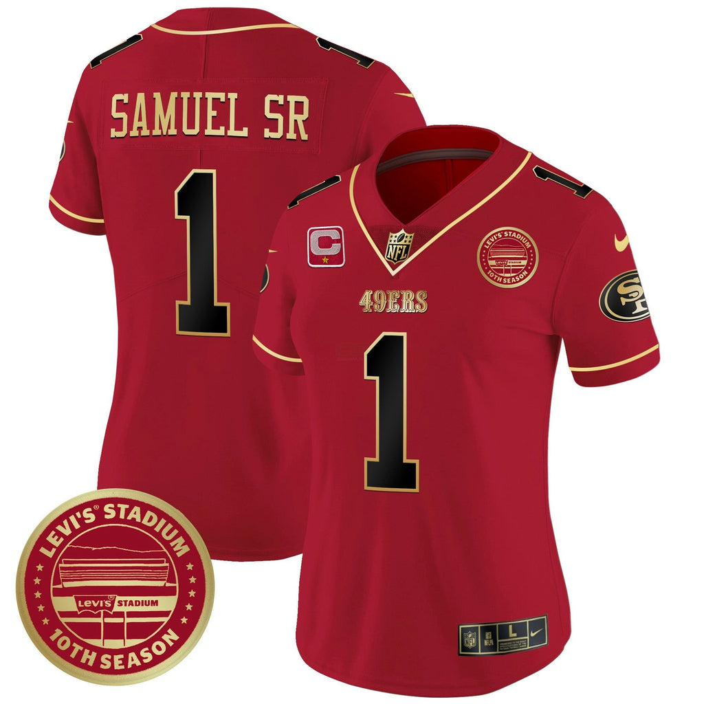 NFL Women’s Levi’S Stadium 10th Season Patch Vapor Limited Jersey