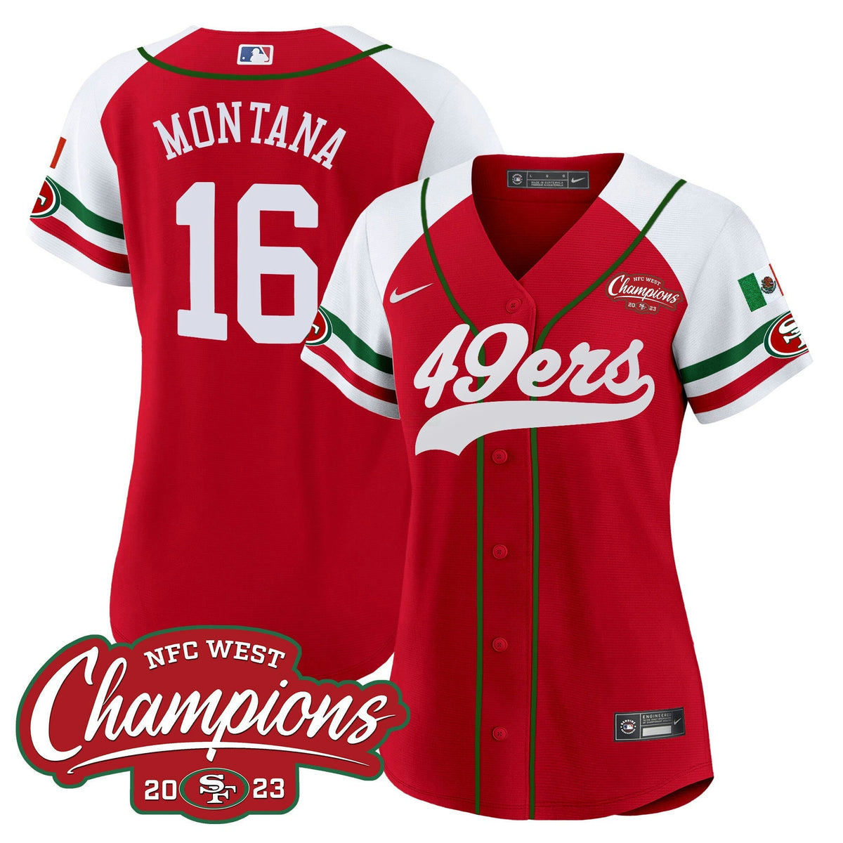 NFL Women’s Mexico 2023 NFC West Champions Jersey