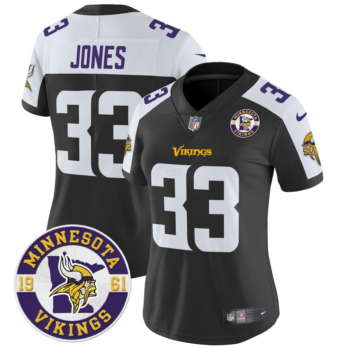 NFL Women’s Minnesota 2024 Vapor Limited Jersey V2 – Est. 1961 Patch