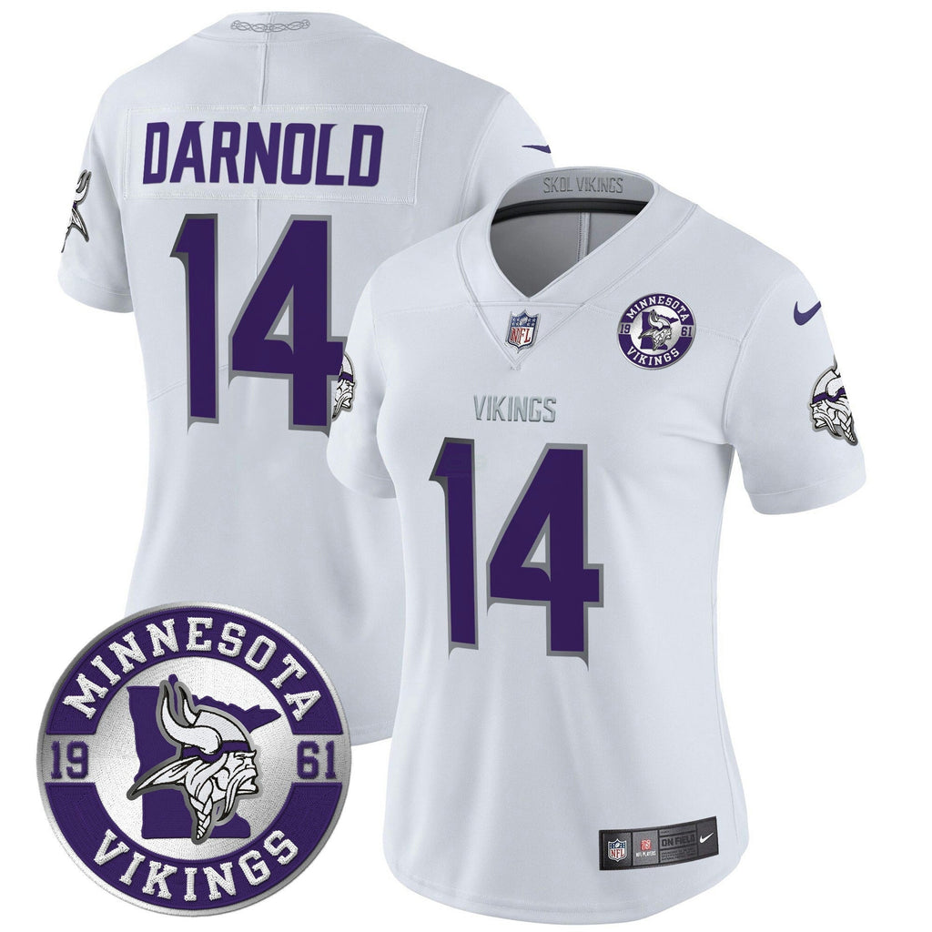 NFL Women’s Minnesota 2024 Vapor Limited Jersey V2 – Est. 1961 Patch