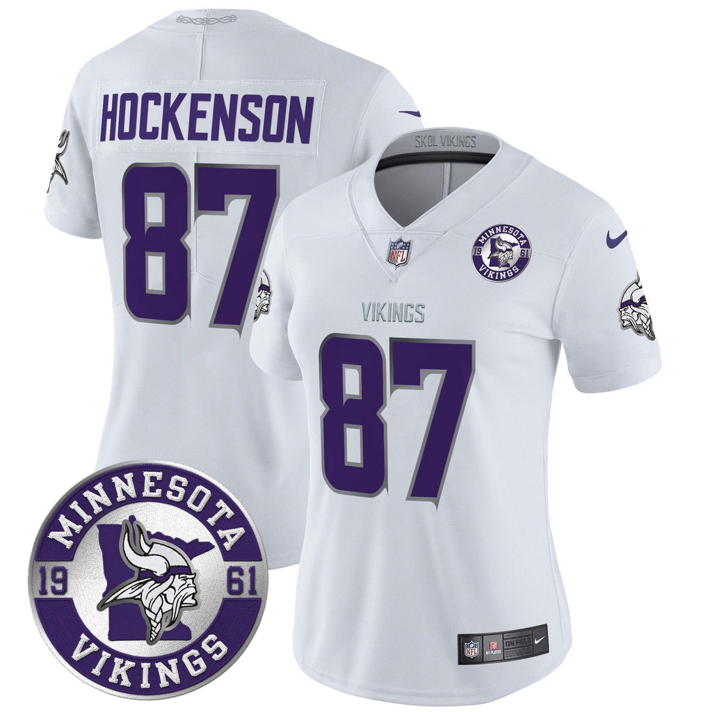 NFL Women’s Minnesota 2024 Vapor Limited Jersey V2 – Est. 1961 Patch