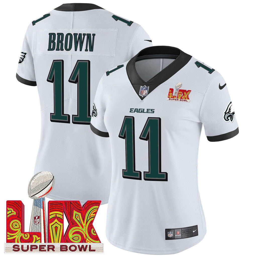 NFL Women’s Philadelphia Super Bowl LIX Patch Vapor Limited Jersey