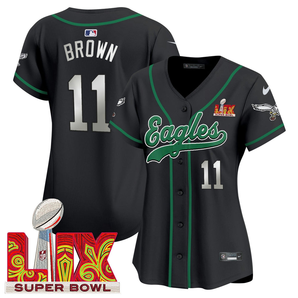 NFL Women’s Super Bowl LIX Patch Kelly Green Vapor Jersey
