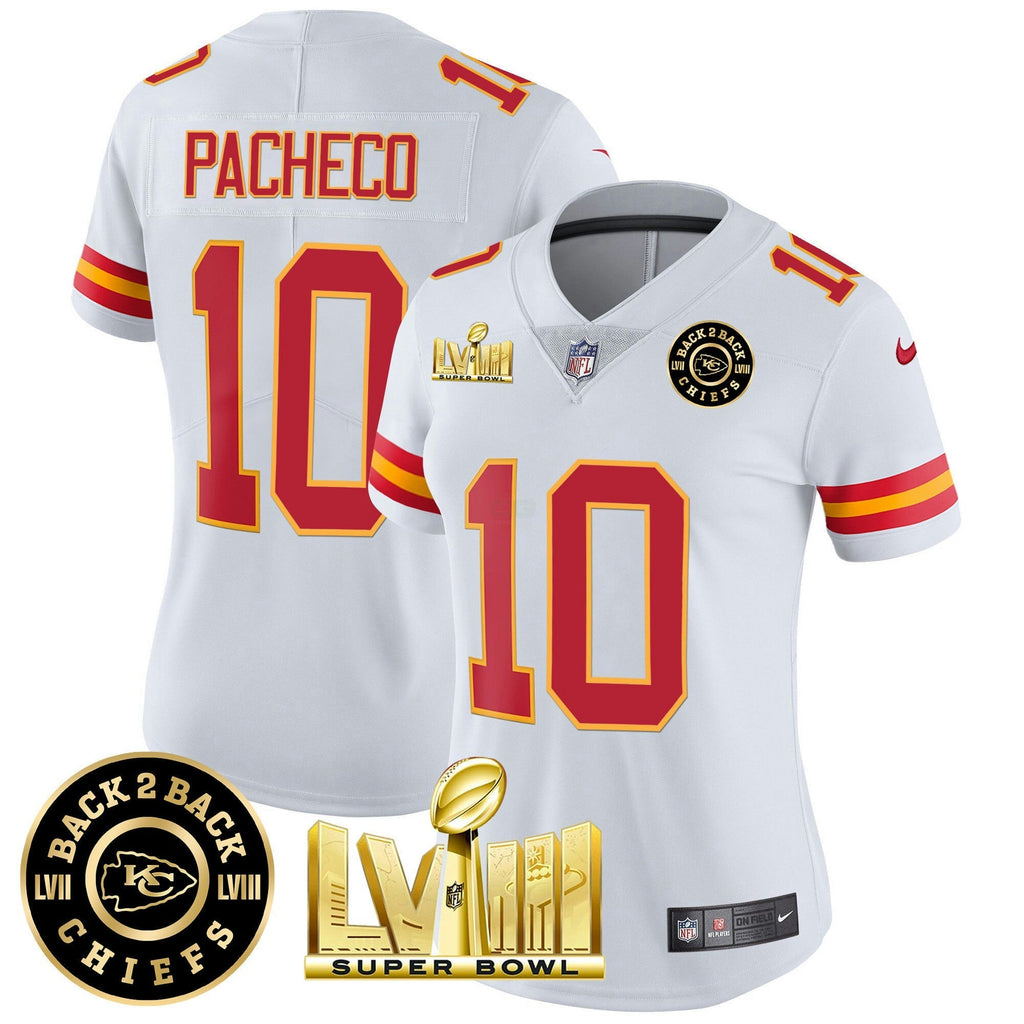 NFL Women’s Super Bowl LVIII & Back 2 Back Patch Vapor Jersey V3