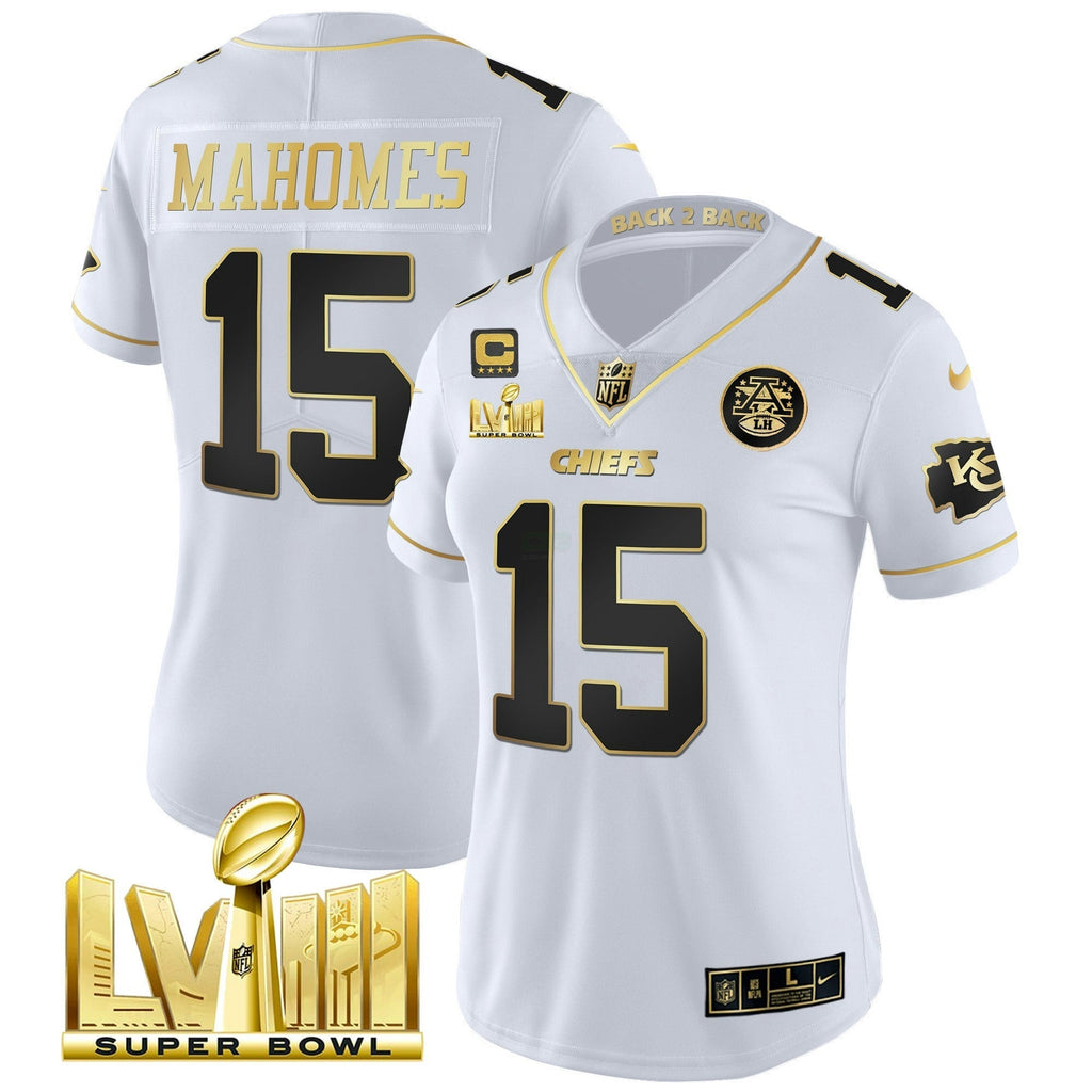 NFL Women’s Super Bowl LVIII & Back 2 Back Patch Vapor Jersey V5