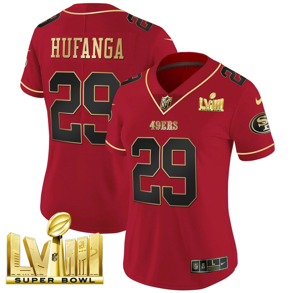 NFL Women’s Super Bowl LVIII Gold Patch Vapor Jersey