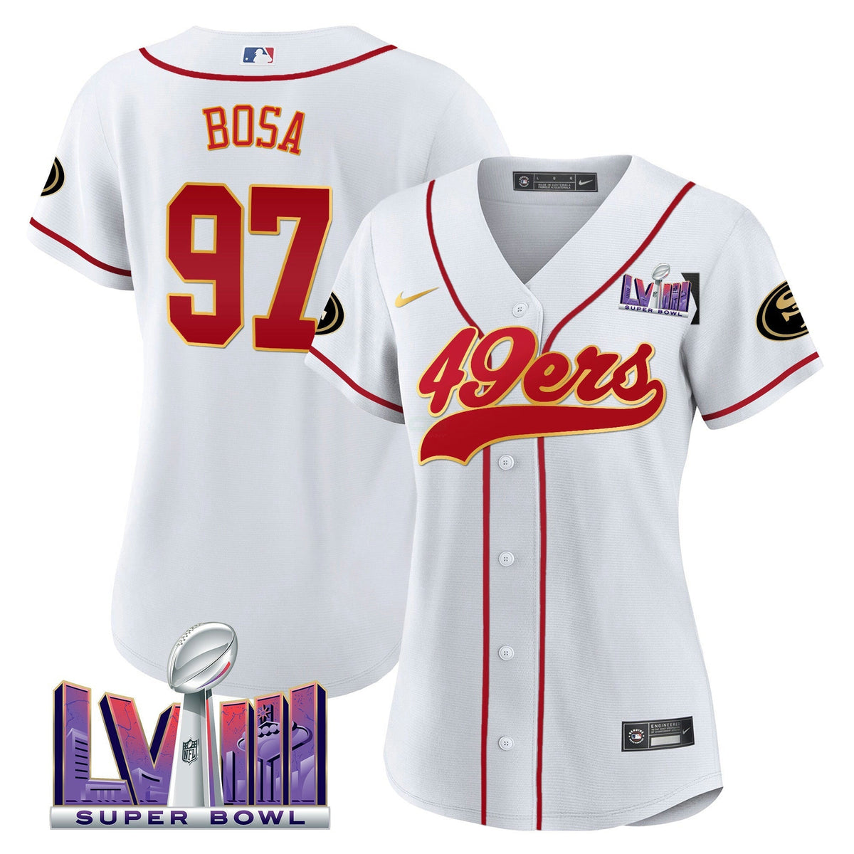 NFL Women’s Super Bowl LVIII Patch Jersey
