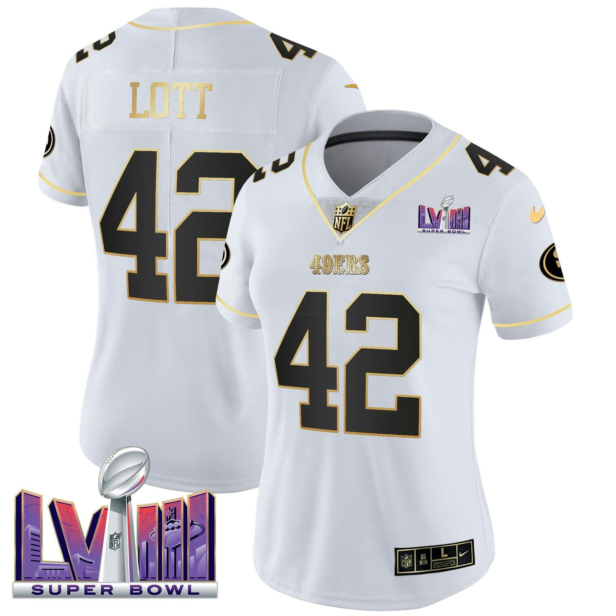 NFL Women’s Super Bowl LVIII Patch Vapor Jersey V2