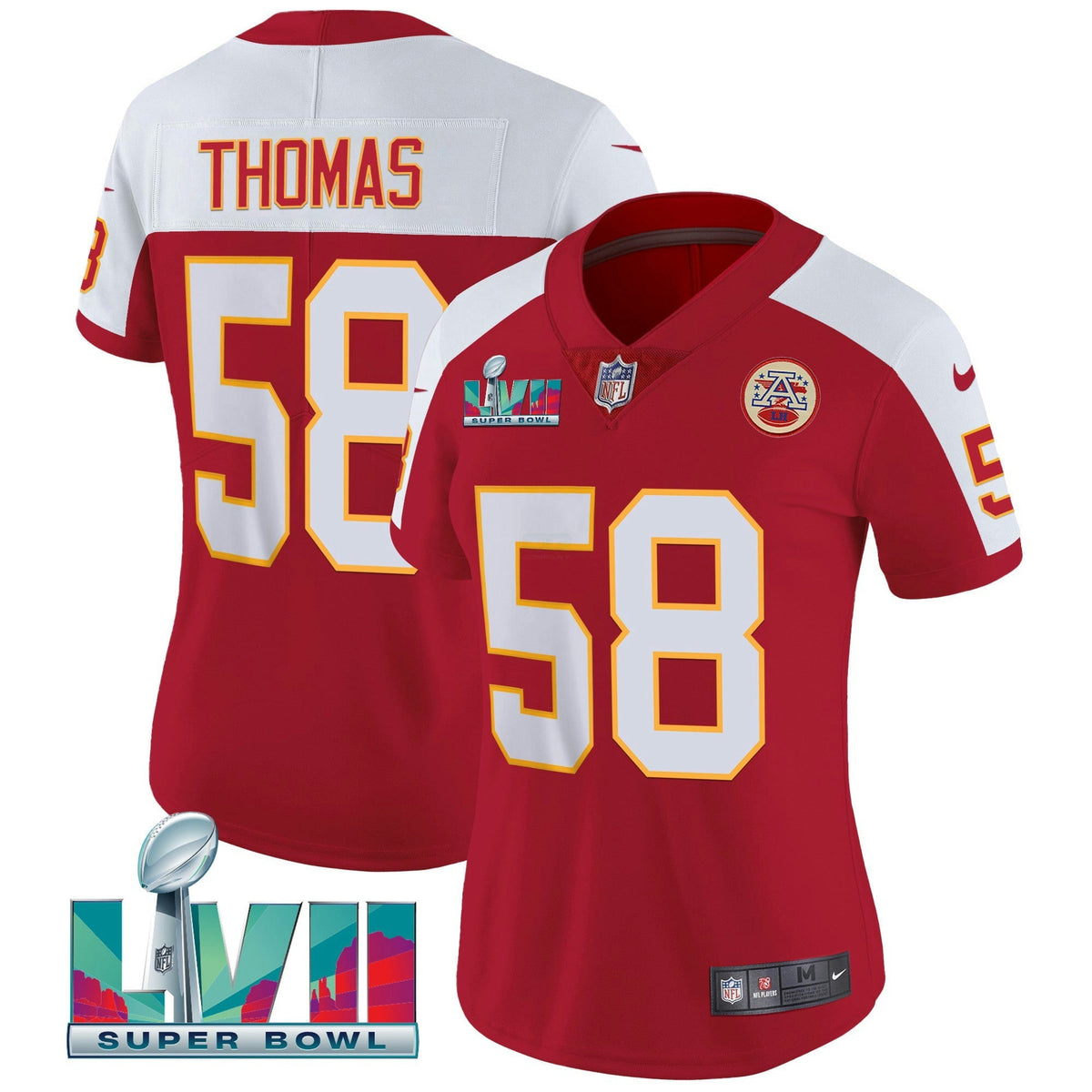 NFL Kansas City Chiefs Women’s Throwback Limited Vapor Jersey