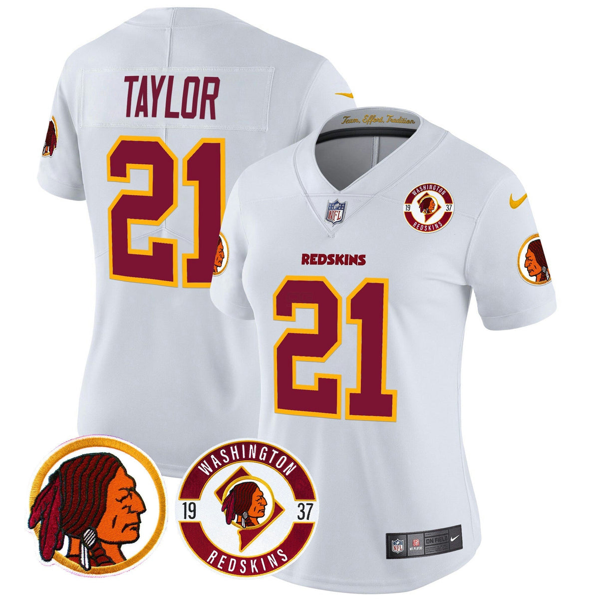 NFL Washington Commanders Women’s Washington Redskins 2024 Vapor Limited Jersey – Est. 1937 Patch