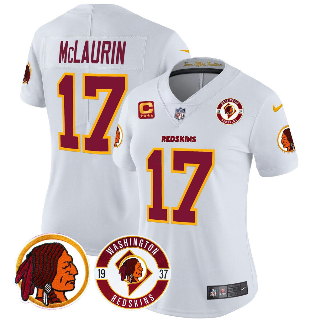 NFL Washington Commanders Women’s Washington Redskins 2024 Vapor Limited Jersey – Est. 1937 Patch