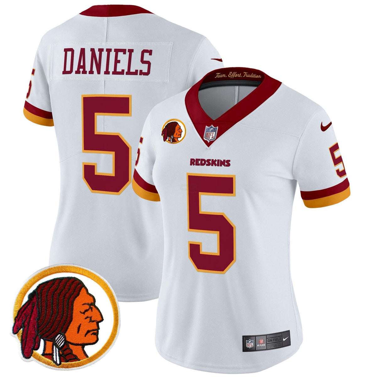 NFL Washington Commanders Women’s Washington Redskins Throwback Vapor Limited Jersey V2