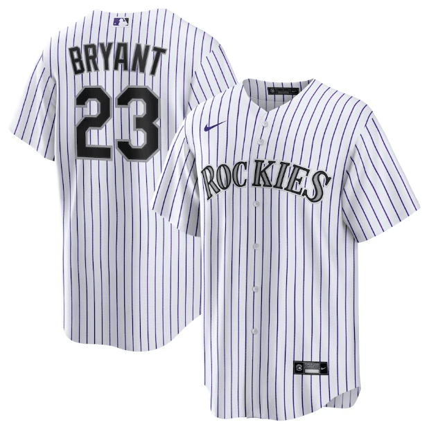 Jersey Colorado Rockies White Fan Silkada